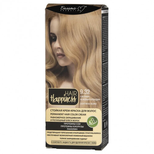 Vopsea de par blond deschis bej 9.32 50g