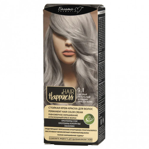 Vopsea de par 9.1 Blond foarte deschis cenusiu 50g