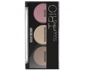Belor Design Набор для скульптурирования лица SCULPTING TRIО (скульптор, хайлайтер, румяна) тон 001 теплый