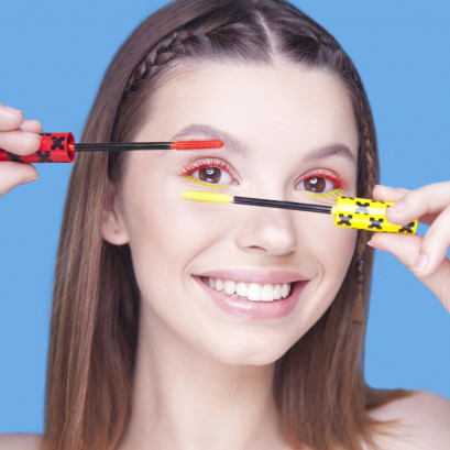 Belor Design Тушь для ресниц Bad Doll цветная объемная красная Chilli