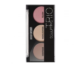 Belor Design Набор для скульптурирования лица SCULPTING TRIО (скульптор, хайлайтер, румяна) тон 002 холодный