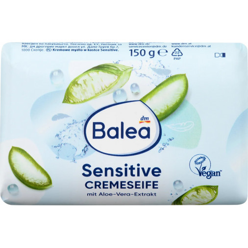 DM Balea Săpun cremă în bucată pentru pielea sensibilă 150 g
