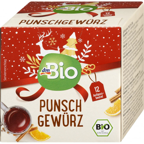 DM DmBio Ceai cu condimente Punch 30 g (12 pliculețe)