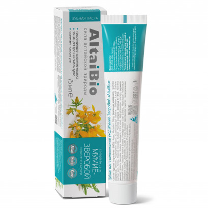 Altai Bio pastă de dinți Complex Care Mumie și Sunătoare 75ml