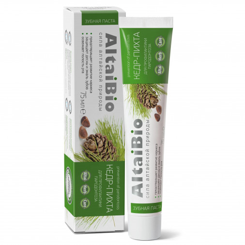 Pasta de dinti pentru parodontoza Altai Bio Cedru și Brad 75ml