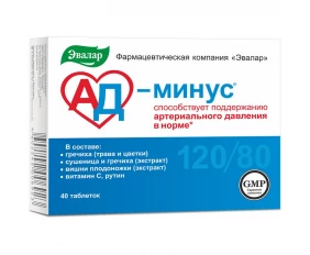 АД минус