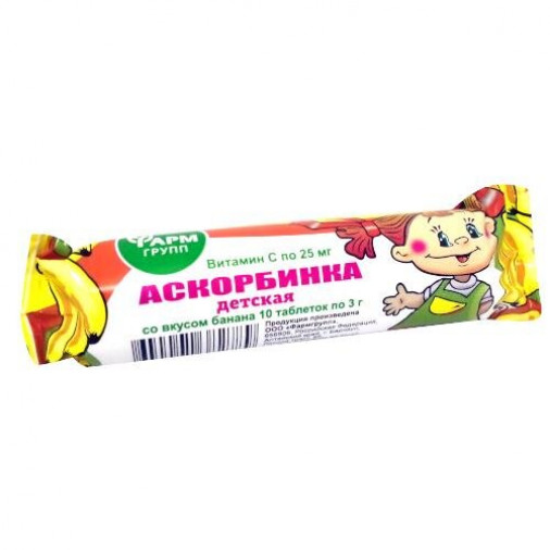 Acid ascorbic plus banana 3g N10