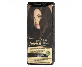 HAIR Happiness Cremă-vopsea pentru păr N5.81 Maro închis 50g