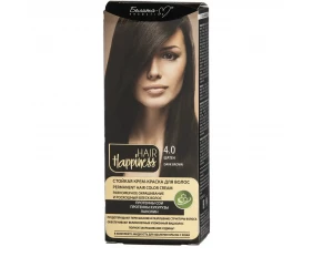 Cremă-vopsea pentru păr N4.0 Cafeniu HAIR Happiness 50g