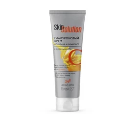 Skin Solutions Крем для лица и декольте гиалуроновый с витамином С 100г