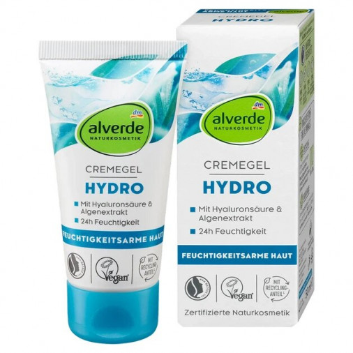 DM Alverde Hydro Cremă-gel hidratantă pentru față 50 ml