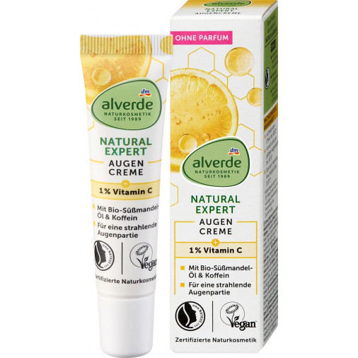 DM Alverde Vitamin C Cremă pentru ochi cu vitamina C 15 ml