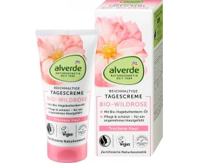 DM Alverde Wildrose Cremă de zi pentru față 50 ml