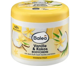 DM Balea Cremă cu vanilie și cocos hidratare intensă pentru pielea uscată 500 ml