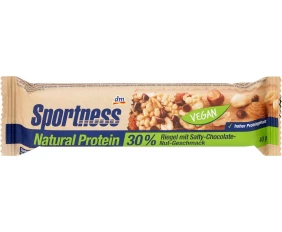 DM Sportness Batoane proteice 30% proteine naturale Ciocolată sărată cu nuci 40 g
