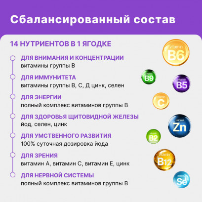 Витэра Юниор мармеладные ягоды