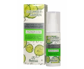Floresan CUCUMBER GARDEN Крем-актив для лица отбеливающий с экстрактом огурца и гликолевой кислотой 50мл