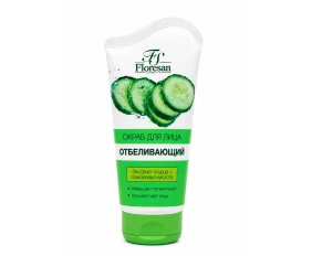Floresan CUCUMBER GARDEN Скраб для лица с экстрактом огурца и гликолевой кислотой 150мл