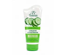 Floresan CUCUMBER GARDEN Маска-пленка Очищение и отбеливание Экстракт огурца и Фруктовые кислоты 150мл