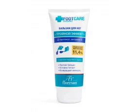 Floresan FOOTCARE ORGANIC Balsam pentru picioare cu triplu efect uree 11,4% 150 ml