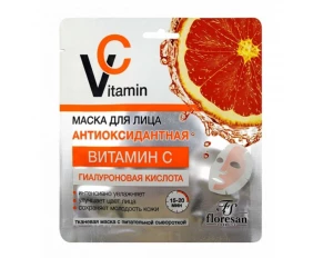 Floresan Mască de față din țesătură cu efect antioxidant 36 g