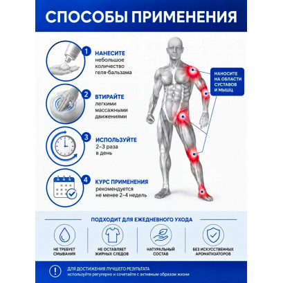 Sustavit Condroitină cu glucozamină gel-balsam 125 ml